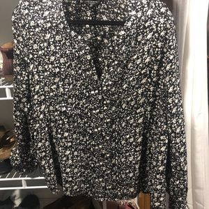 LUCKY BRAND floral peasant top EUC!